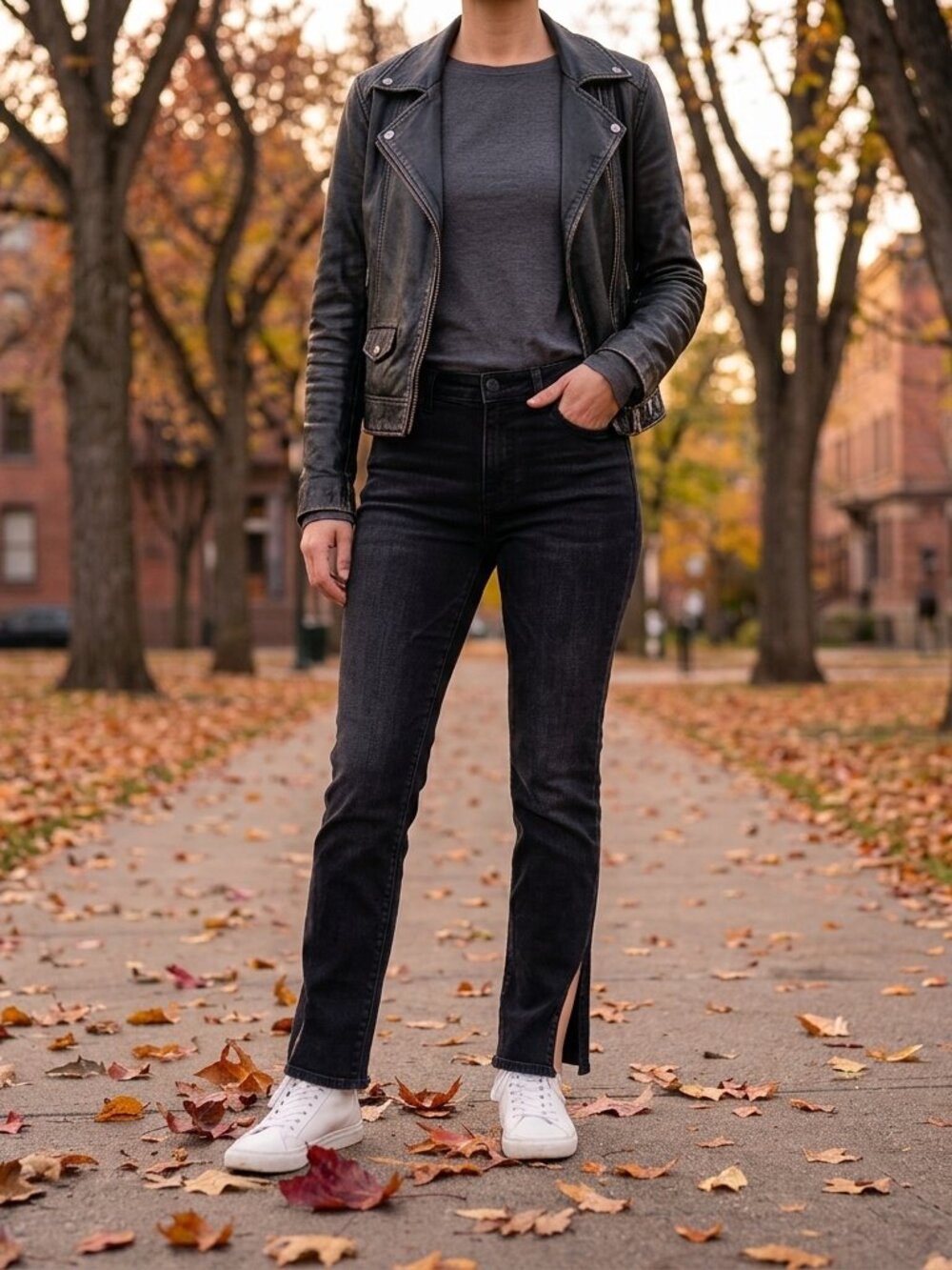 Twik Black Straight Leg Women's Jeans